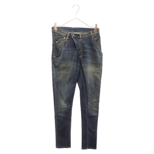 R13 アールサーティン CrossOver Stretch Denim Pants R13WM0035-65 クロスオーバー 変形 ストレッチデニム パンツ レディース インディゴ