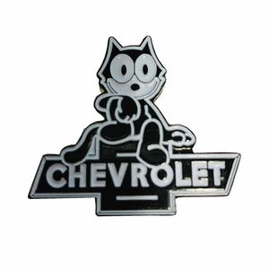 送料込　Felix Chevrolet 1960 Vintage Felix Pin フィリックス　シボレー　ピンバッジ　インパラ　ハイドロ　ローライダー　クローム