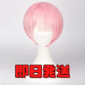 ★送料無料★ラム コスプレ ウィッグ Re:ゼロから始める異世界生活 リゼロ ピンク かつら WIG 耐熱耐熱 cosplay ハロウィン 仮装 アニメ