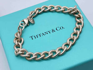 TIFFANY＆Co.／ティファニー／SV／ツイストロープチェーン／スクリューチェーン／17cm