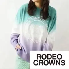 《RODEO CROWNS WIDE BOWL》グラデーションロゴニット