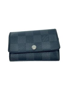 LOUIS VUITTON◆ミュルティクレ6_ダミエ・グラフィット_BLK/レザー/BLK/メンズ