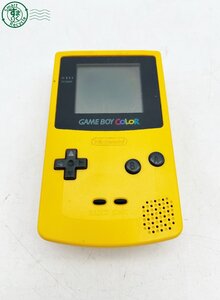 AK0608087　□Nintendo 任天堂 ゲームボーイカラー GAMEBOYCOLOR CGB-001 イエロー 中古品 現状品 電源はいらずジャンク