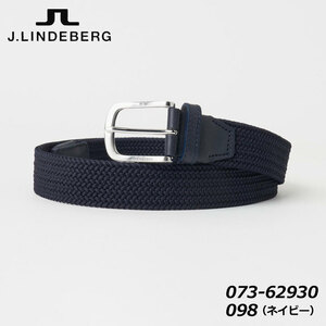 J.リンドバーグ 073-62930 メンズ ベルト ネイビー(098) 95cm MENS BELT J.LINDEBERG 即納