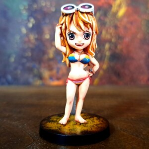 ナミ　リペイント塗装済み完成品/ワンピース/ワールドコレクタブルフィギュア/ワーコレ/WCF/ ONEPIECE figure repaint