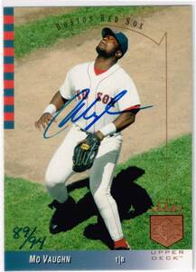 MLB 2001 UD SP Authentic Buy Back Autograph Mo Vaughn 89/94 Upper Deck Auto アッパーデック バイバック 直筆サイン モー・ヴォーン