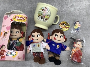 W1b ペコちゃん 人形 キーホルダー マイリトルペコちゃん コップ マスコット 缶バッジ まとめて グッズ