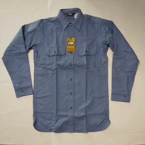 VINTAGE WOOLRICH chamoisシャツ ロングMサイズ DEAD STOCK Made in U.S.A. 送料無料！