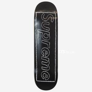 Supreme - KAWS Chalk Logo Skateboard 黒 シュプリーム - カウズ チョーク ロゴ スケートボード 2021SS