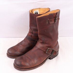 FRYE エンジニア ブーツ 8 D/ 26.0cm 位 フライ 茶 ブラウン スチール無し ブーツ メンズ 古着 中古 eb1281