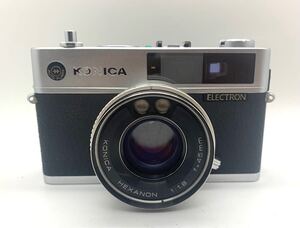 176【良品】KONICA ELECTRON レンジファインダー　フィルムカメラ　ケース付き