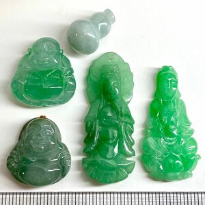 彫刻!!≪天然本翡翠おまとめ107ct≫n ルース 裸石 宝石 ジュエリー jewelry ジェイダイト jadite jade ヒスイ ひすい w2 54