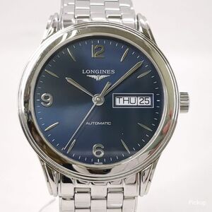 【中古】 LONGINES フラグシップ デイト L4.974.4.92.6 自動巻き 腕時計 メンズ ロンジン USED リユース ◆3104/磐田店