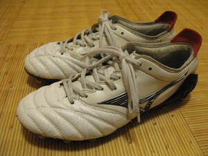 【used】MIZUNO（ミズノ）MORELIA Neo3（モレリアネオ3）白：スパイクシューズ：25.0cm