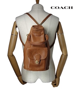 TK オールドコーチ COACH レザーバッグ ボンサック リュック