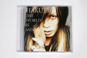 HAKUEI■DVD付CD【THE WORLD IS MINE】I am Fantasy 今日を生きよう 明日の風と愛の星■キスとキズ 主題歌