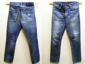 即決[W30]美品 visvim 12AW SOCIAL SCULPTURE DENIM 04D9 04 DAMAGED-9 スリム デニム 0112205005021 パンツ■4575