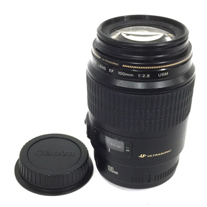 Canon MACRO LENS EF 100mm 1:2.8 USM 一眼 オートフォーカス カメラ レンズ 光学機器 QR063-356