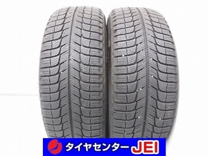 205-60R16 8分山 ミシュラン X-ICE3+ 2018年製 中古スタッドレスタイヤ【2本セット】送料無料(AS16-2997）