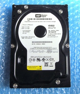 ... WesternDigital 3.5インチ SATA HDD WD400JD-19MSA1 SATA 40GB 動作確認済| SerialATA/WD .