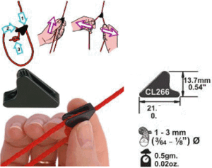 【即決】ミニラインロック 蓄光Clamcleats mini Line-Lock Cl266