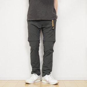 GRAMICCI × BEAVER 別注 CONVERTIBLE 2WAY STRETCH PANTS【S】チャコール グラミチ ビーバー コンバーチブル ストレッチパンツ GMP-18S186