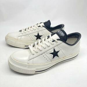 即決!定番! 日本製 CONVERSE ONE STAR J 25cm 白 黒 / コンバース ワンスター