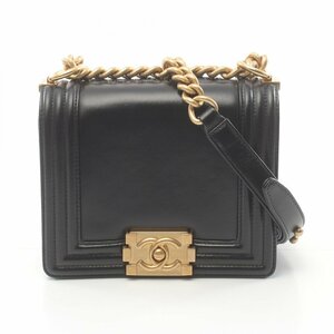 シャネル ボーイシャネル ブランドオフ CHANEL レザー ショルダーバッグ レザー 中古 レディース