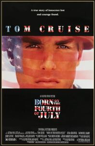 北米版 1989 Born on the Fourth of July 『7月4日に生まれて』ポスター 