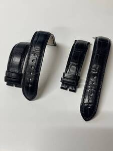 BVLGARI ブルガリ 時計 ワニ革 ストラップ×2 19-16【現状】