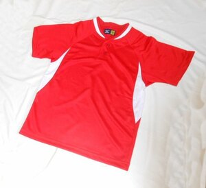 ☆新品タグ付き☆＊mizuno/ミズノ＊ユニフォーム半袖Tシャツ(150)＊赤＊