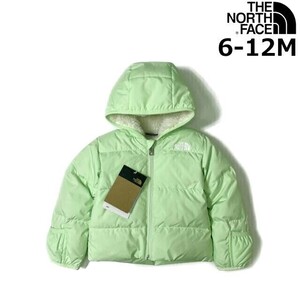 1円～!売切!【正規新品】THE NORTH FACE BABY NORTH DOWN HOODED JACKET ダウンジャケット US限定 キッズ ベビー(6-12M)緑 240517-15