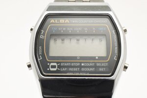 セイコー アルバ Y746-5060 デジタル スクエア シルバー クォーツ 腕時計 SEIKO ALBA