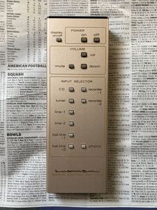 リモコン LUXMAN RA-5 ラックスマン オーディオリモコン