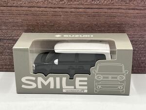 即決有★プルバックカー スズキ SUZUKI ワゴンR SMILE スマイル ブラックxホワイト２トーンルーフ カラーサンプル★ミニカー