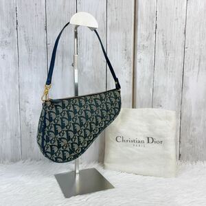 Christian Dior クリスチャンディオール　バッグ　ハンドバッグ　トロッター　ブルー　ヴィンテージ