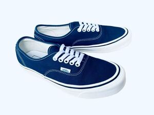 美品!! 希少!! VANS Authentic 44DX Anaheim NAVY バンズ アナハイム オーセンティック ネイビー 紺 × 白 us 8 / 26 ㎝