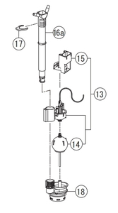 LIXIL・INAX　トイレパーツ　タンク　DT-V150U/DT-V180U用排水弁（フロート弁）セット　組み合わせ品