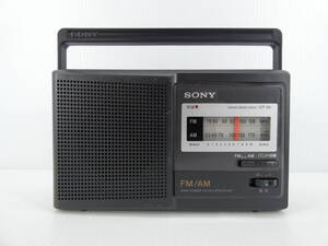 ★☆SONY ワイドFM対応 FM/AMポータブルラジオ ICF-29 動作品 オマケ新品電池付き☆★