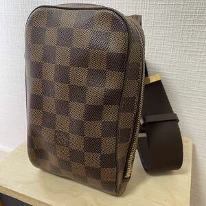 1円〜★中古★LOUISVUITTON★ルイヴィトン★N51994★ダミエ★ジェロニモス★ショルダー★ボディーバッグ ★ウエストポーチ★レザー★本革★