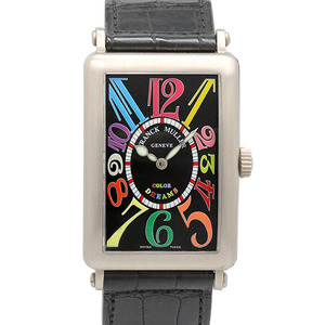 フランクミュラー FRANCK MULLER ロングアイランド カラードリーム 1000 SC BR ブラック文字盤 K18WG メンズ腕時計