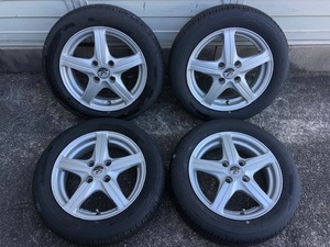 軽自動車用 weds 社外アルミホイール 4.5J 14インチ PCD100 IT45 4穴 ハブ66 TOYOタイヤ山あり 155/65R/14 23年製 ムーヴ タント ワゴンR