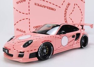 ▲超希少！Pink Pig！限定品！GT-Spirit 1/18 ポルシェ Porsche 911 997 LBWK Liberty Walk LB Works 新品 Resin Model