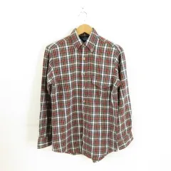 ウールニッチ Woolrich ボタンダウンシャツ チェック 長袖 赤 緑 S *A948