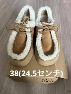 箱付き【ZARA】CLARKS X ZARA レザーシューズ