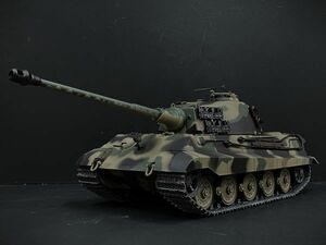 【塗装済み完成品戦車ラジコン】激レア 入手困難！ Heng Long 2.4GHz Ver.7.0 1/16 キングタイガー 3888A-1 Upgrade メタルキャタピラ仕様