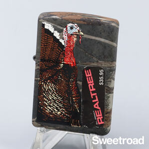 未使用品【ZIPPO／ジッポーライター】WILD TURKEY REALTREE／ワイルドターキー／迷彩柄／2002年頃／w-30512