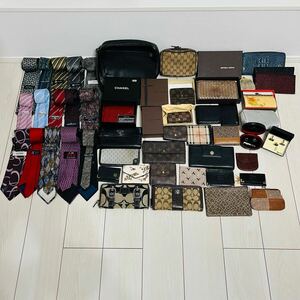 1円～売り切り ルイヴィトン CHANEL GUCCI PRADA Burberry ボッテガ YSL dunhillなど ブランド 財布 ネクタイ などおまとめ 49点