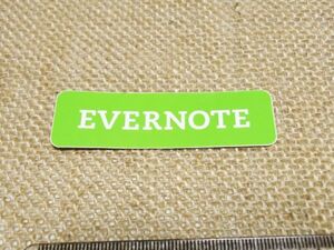 Evernote 文字ロゴ ステッカー シール 緑