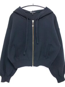 【送料込】 2023年製☆To b. by agns b. トゥービーバイアニエスベー WS91 HOODIE スポーティミニジップフーディ 黒 sizeTU Free/966209